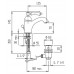 Смеситель Cezares MARGOT-LSM1-03/24-Bi для раковины