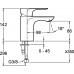 Смеситель Jacob Delafon Aleo E72277-4-CP для раковины