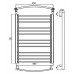 Полотенцесушитель электрический Grota Eco Calma 48х120 с теном