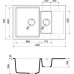Мойка гранитная Omoikiri Daisen 78-2-SA бежевая