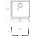 Мойка гранитная Omoikiri Kata 44-U-DC темный шоколад