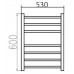 Полотенцесушитель электрический Grota Estro 53x60 с теном