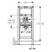 Система инсталляции для писсуаров Geberit Duofix 111.689.00.1 для сенсорных приводов