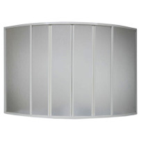 Шторка на ванну Bas Мега (6 ств. пластик)