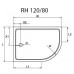 Душевой поддон Cezares TRAY-A-RH-120/80-550-15-W-L (120х80)