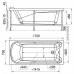 Акриловая ванна Радомир Ларедо 3 170x70